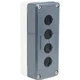 XALD04H7 Dark grey empty enclosure lid/light grey 4 cut outs 22mm Schneider NEW!
