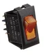 RV Designer S249 Single SPST On/Off Rectangular Black/Amber Multi-Purpose Switch