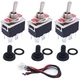 TWTADE 3 Pcs Toggle Rocker Switches ON/ON 6 Pin 2 Position Latching DPDT Heav...