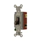 HUBBELL HBL1223, Toggle Switch, 3-Way, 20 Amp, 120/277VAC, Brown 