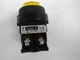 1pc New Fuji Yellow Head Lighted Push Button Switch AR30EOL E3