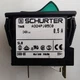 SCHURTER TA45-A324PJ05C0 CIRCUIT BREAKER / ROCKER SWITCH (GREEN) DPST 0.5 Amp