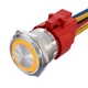 APIELE 10 Amp 22mm Momentary Push Button Switch 12V Angel Eye LED Yellow