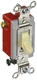 Hubbell HBL1223I Toggle 3-Way Switch Spec Grade 20A 120/277V, Ivory NOS