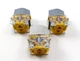 Lot of 3 EAO 704.900.2 Contact Block w/ Eao 704.950.5 Mounting Flange