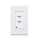 Leviton Low-Voltage Pushbutton Station 1-Gang 2 Button-On/Off White LVS-2W