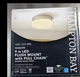 New In Box HAMPTON BAY 9" 100-W  LED Flush Mount With Glass Shade & Pull Chain