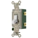 Hubbell HBL3032W 2-Pole Switch White 10A 120-277VAC Spec Grade Back Side WireNEW