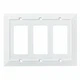 Franklin Brass W35250-PW Pure White Classic Architect Triple GFCI Cover Plate