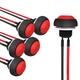 APIELE 12mm Momentary Push Button Switch Mini Round Waterproof 1A Red